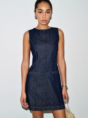 Reformation Citron Denim Mini Dress